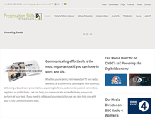 Tablet Screenshot of presentationskillsprogrammes.co.uk
